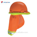 Bouclier de Sun d&#39;ombre de cou de chapeau de sécurité de salut-vis, ombre réfléchie de casque de sécurité de construction de rayure de visibilité élevée